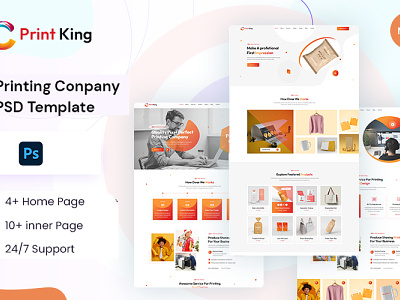 PrintKing - Printing Company and Design Service architect best psd best psd template carpentry consulting design printing company top psd