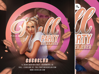 Free Retro Party Flyer by Free PSD Templates on Dribbble