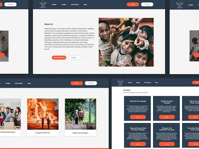 Hopeful Hands -Responsive Website campaign charity community donation fundraising non profit responsive volunteer website