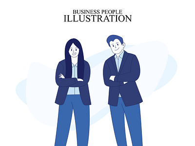 Business Partner administration business businessman businesswoman character colleague corporate design employee entrepreneur illustration office partner partnership people professional teamwork ui vector workplace