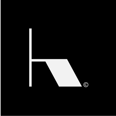 H, Chair, furniture logo concept // For Sale branding creative design graphic design h lettermark logo logo design logo for sale minimal simple design