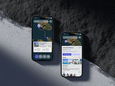 Shipway – Navigation App for Sailors | Product Design community design system figma mobile app navigation app product design saas sailors app ui design ux design