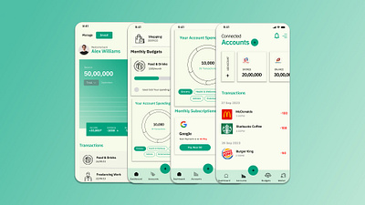 Wise Wallet-Budget & Investment App app design finance fintech investment money management money saving app responsive app uiux
