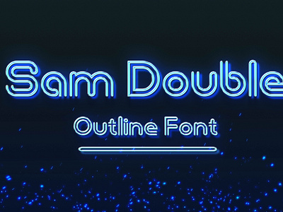 Sam Double Outline Font adobe illustrator artistic flair branding collaboration creative process english font legibility obig digital stroke typography
