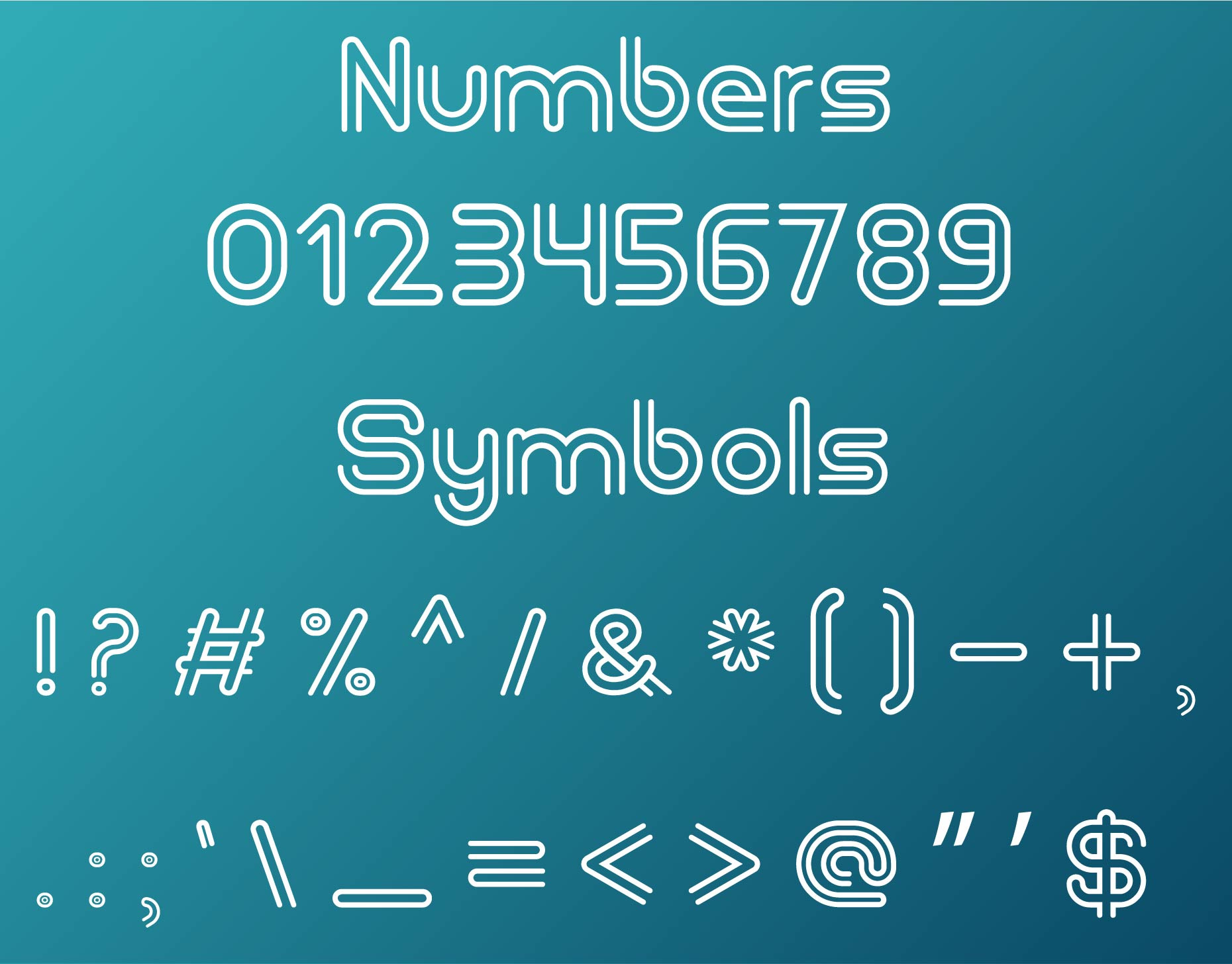 Sam Double Outline Font by Abu Hasnat Md Ruhu on Dribbble