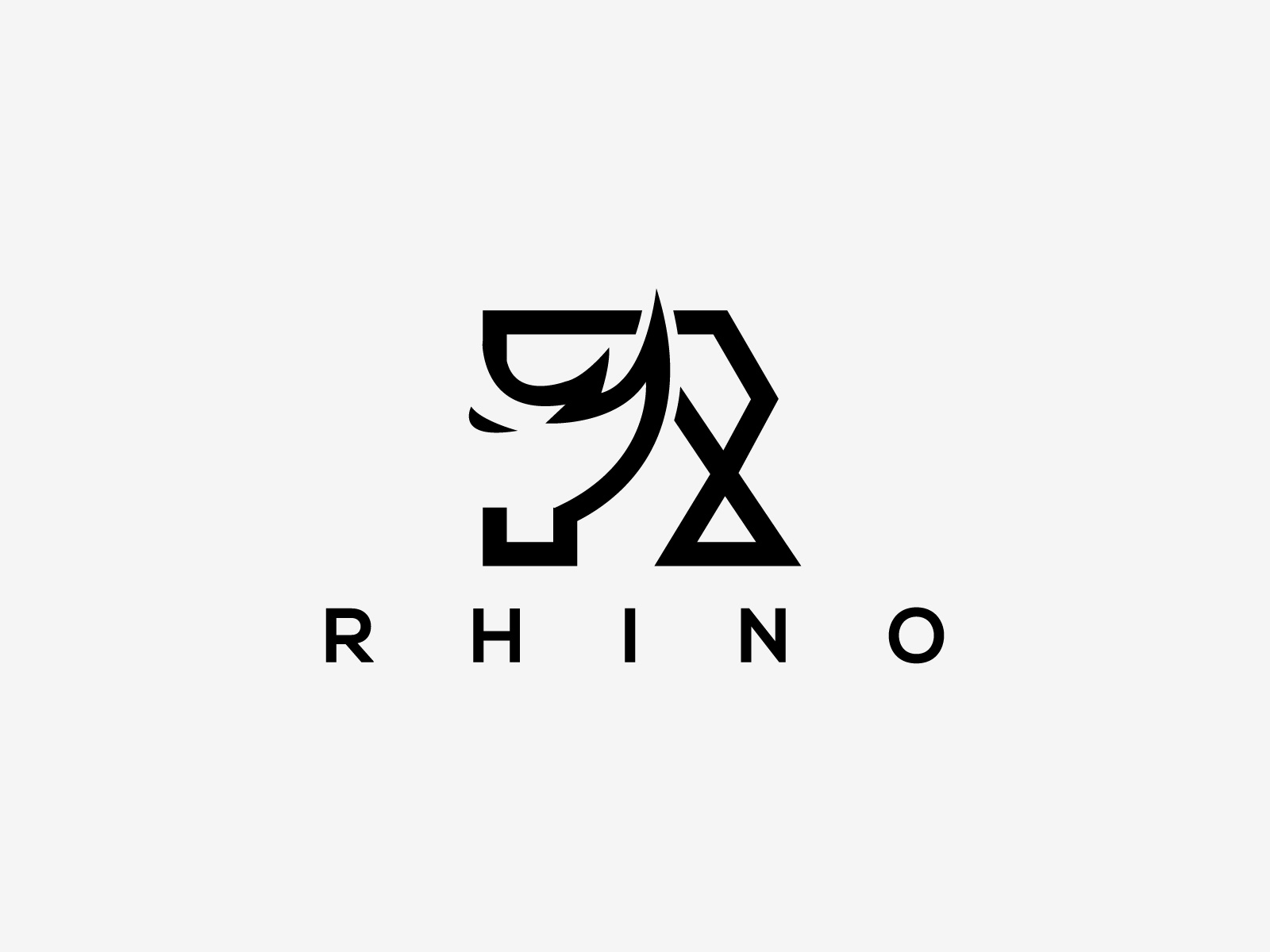 Rhino Logo by Ben Naveed 🇺🇸 on Dribbble