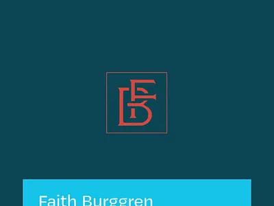 Faith Burggren Photography: Submark brand design branding gothic identity logo logomark mark minimal monogram