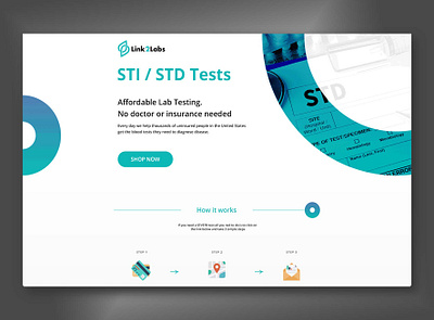 Link 2 Labs Unbounce Project branding design graphic design homepage illustration labs std sti test test lsb the dreamer designs ui unbounce project ux vector website
