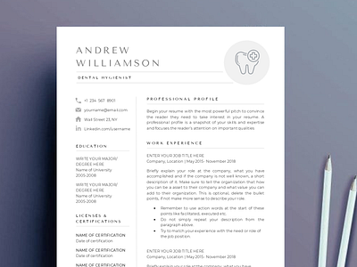 Dental resume, dentist cv template clean cv cv cv template cv template minimal dental resume dentist resume resume resume template simple resume