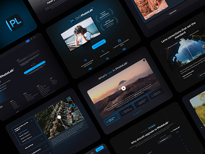 Photography product pages redesign figma landing photography ui