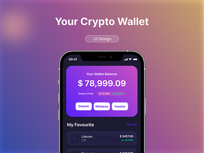 Crypto Wallet ui