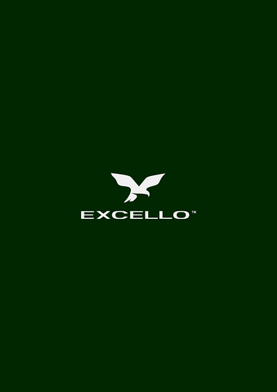 EXCELLO (Drone Videography Business) animal bird branding drone eagle excellence green logo luxury photography premium