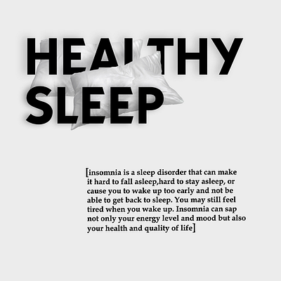 HEALTHY SLEEP COLLAGE collage concept graphic design typography