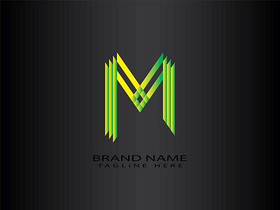 M letter logo 3d animation branding graphic design logo m design motion graphics ui