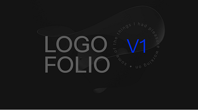 Logofolio v1 branding graphic design logo