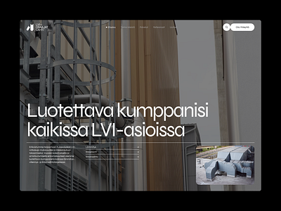 LVI-Osaajat Lahti - Website Design black branding corporate site design figma hvac landing page logo minimal ui web design web development website