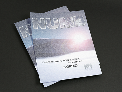 Numb Movie Promo Poster & Flyer branding flyer graphic design marketing design movie poster poster