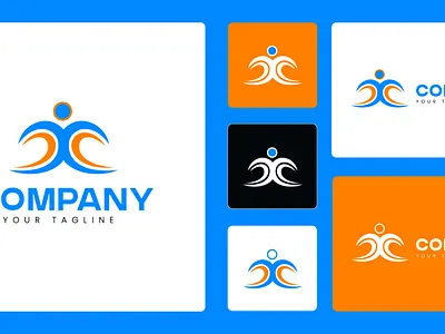 Human-monogram-logo-Design branding design graphic design human monogram logo illustration logo logo design logos luxury minimal logos modern logo design monogram logo monogram logo design typography vector