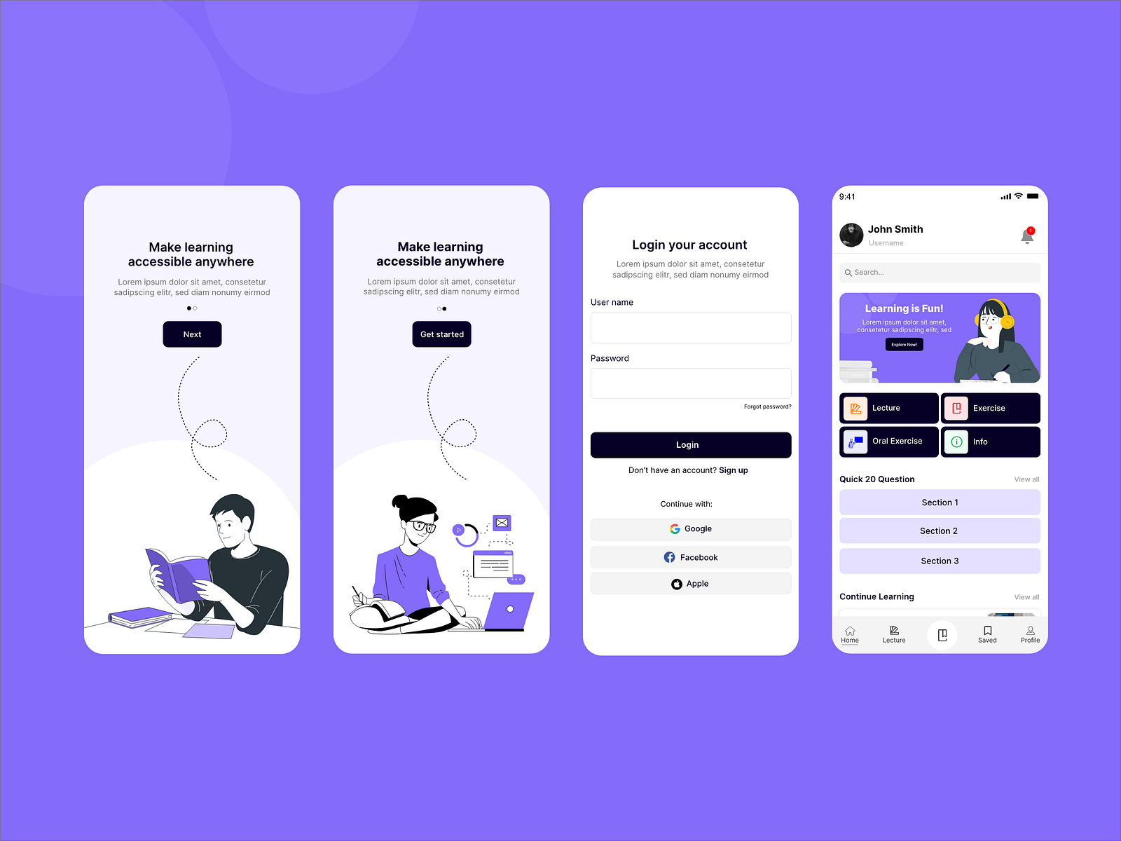 Educational app Ui/UX design agency by Radha Gupta on Dribbble