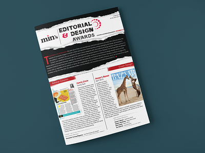 min's Editorial & Design Awards Magazine adobe indesign branding graphic design magazine marketing design