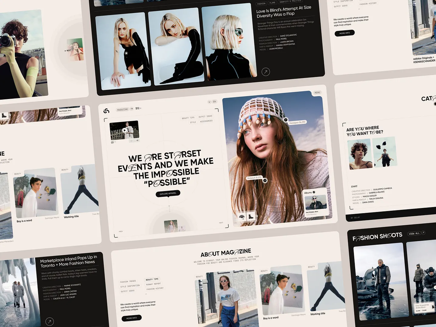 Trendy Fashion Blog Website Design Inspiration