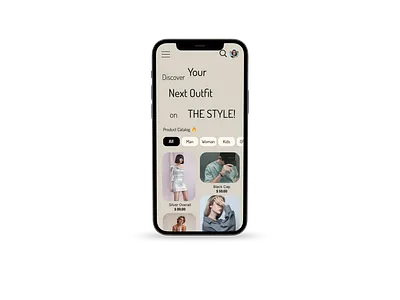 Online shop app mobile onlineshop ui