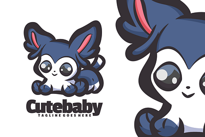 Cutebaby animal branding cute mascot design graphic design illustration logo ui vector