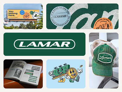 Lamar Advertising® Brand Refresh brand refresh green hat lamar lamar advertising lamar green refresh vintage script