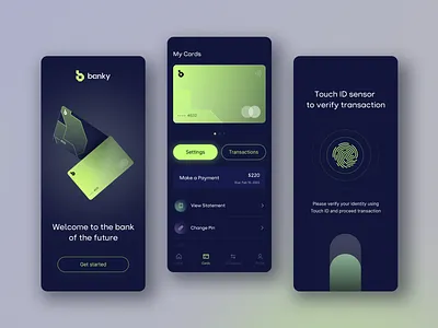 Banky - Digital Banking Mobile App app design application design arounda bank bank app banking app design financial app fintech fintech app inance app ios app design mobile app money transfer app ui ui design uiux ux ux design