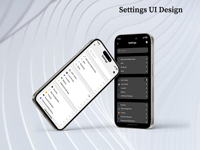 Settings appscreen dailyui dailyuichallange darkmode design figma illustration lightmode mobile mobilescreen preview productdesigner settings ui uiux userexperience userinterface