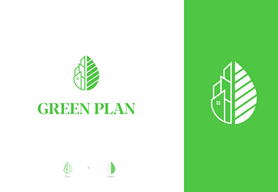 Green Plan | Green Architecture Logo architecture branding design graphic design green logo