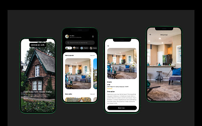 Homescape - Rental Mobile app design branding mobile app design product design ui ux design