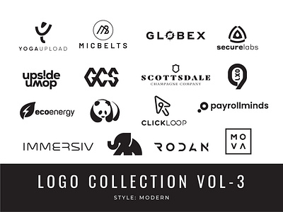 Modern Minimalist Logo Collection Vol. 3 branding graphic design identity design logo logo design minimalist minimalist logo modern logo