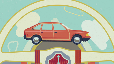 Moskvitch animation motion graphics