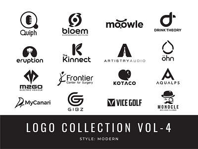 Modern Minimalist Logo Collection Vol. 4 app logo brand identity branding graphic design identity design logo logo design minimalist minimalist logo modern logo