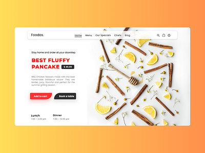 Foodos. bbq culinaryart design dribbble figma food fooddesign foodpackaging foodphotography foodstyling logo online pancake restaurant restaurantdesign ui uidesign uiux webdesign website