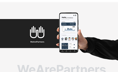 WeArePartners - Mobile App brandind digital design figma finance app mobile app prototyping ui uiux visual identity