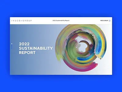 Iveco - Sustainability Report 2022 annual report company lets play sustainability report ui ui design visual design web design website