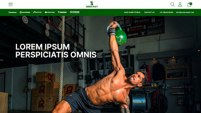 Saish HF branding design fitness gym gym equipment sports ui ux website workout
