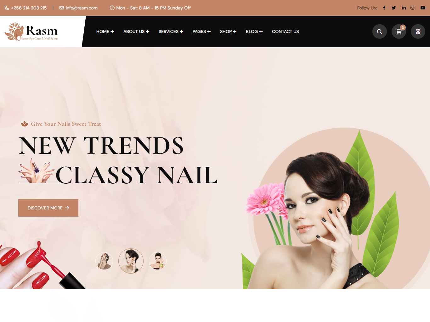 Rasm – Beauty Spa Care & Nail Salon WordPress Theme by Theme Holy on ...