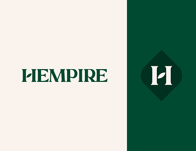 Hempire - CBD Logo Design abstract brand identity cannabis cannabis logo cbd cbd logo hemp hemp logo letter letters logo logo design modern weed weed logo
