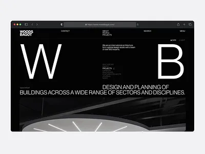 Woods Bagot | Corporate Website animation design ui ux web