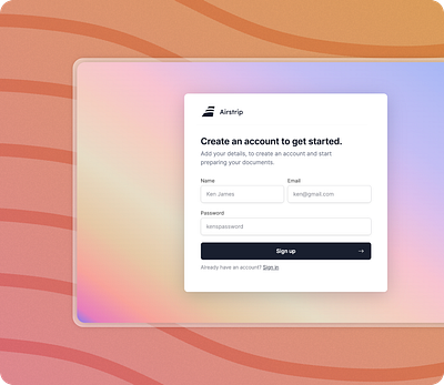 Register Page - SAAS Signup screen design ai app ai app design register register design register page saas saas app saas app design saas design sign up page signup signup design signup page