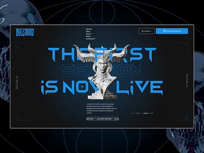 BLIZZARD | Corporate website | (RE)design concept animation design ui ux web