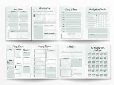 Planner Pages canva canva modelos canvadesign canvatemplates design graphic design planner planner pdf