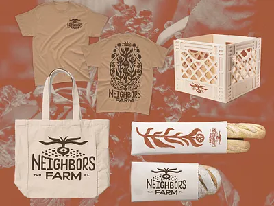 Urban Farm Brand Visual Identity apparel design brand identity brand merch branding farm illustration lettering logo logo design merch rugged logo urban farm visual identity