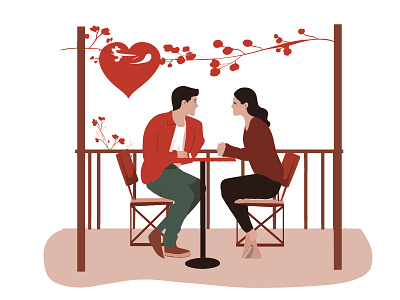 Cafe Romance - A Couple's Intimate Date Over Coffee cafe cafe ambiance cafe love coffee date coffee romance couple cozy cafe date night heartfelt conversations intimate moments love relationship romance romantic ambiance togetherness