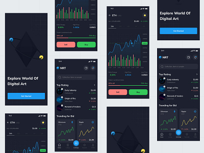 Cryptocurrency App Design ajendra ajendra sutariya app design application design best figma designer best ui designer best ui ux designer bitcoin crypto cryptocurrency cryptocurrency app design figma designer investment app market view payment app ui ui design ux ux design