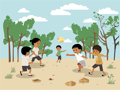 Nostalgic Playtime - Children Embracing Traditional Street Games bonding camaraderie childhood children classic games innocence joyful moments nostalgia outdoor fun playful traditions playtime street games street play timeless activities traditional games