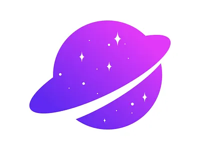 Planet logo icon Planet Startup Logo astrology astronomy background colorful creative earth galaxy graphic design icon logo modern planet logo purple science sign sky space symbol technology telescope